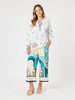 Birdie Embroidered Blouse - White Multi