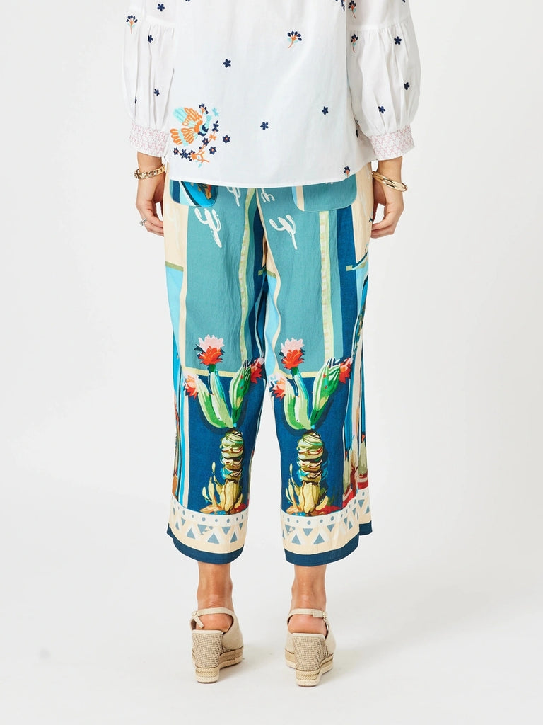 The Tulum Pant - Blue/Multi RC&CO