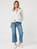 Birdie Embroidered Blouse - White Multi