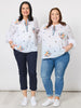Birdie Embroidered Blouse - White Multi