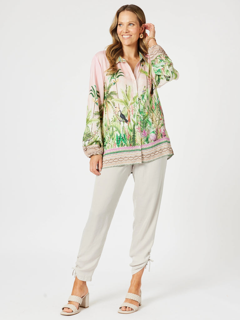 Toucan Print Shirt - Pink RC&CO