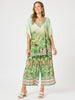 Toucan Print Wide Leg Pant - Green rc&co