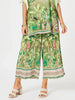 Toucan Print Wide Leg Pant - Green rc&co