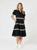 Ric Rac Dress - Black rc&co