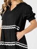 Ric Rac Dress - Black