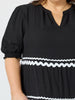 Ric Rac Dress - Black