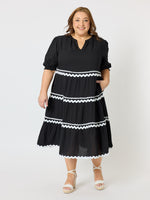 Ric Rac Dress - Black