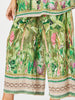 Toucan Print Wide Leg Pant - Green rc&co