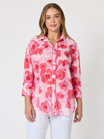 Pink Poppies Floral Print Shirt - Pink/Multi