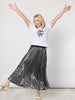 Sequin Xmas Tree Tee - White Multi