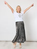 Sequin Xmas Tree Tee - White/Silver