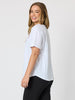 Embroidered Bow Tee - White