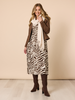 Metropolitan Animal Print Dress - Natural Multi c&co
