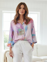 Grazia Mio Caro Print Shirt  - Lilac