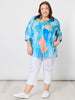Grazia Mio Caro Print Shirt - Blue rc&co