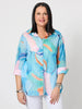 Grazia Mio Caro Print Shirt - Blue rc&co