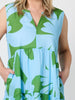 Sienna Print Dress - Blue Green rc&co