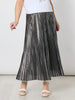Shimmer Pleated Skirt - Silver rc&co