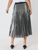 Shimmer Pleated Skirt - Silver