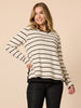 Wall Street 2 in 1 Knit Top - Ivory/Black rc&co