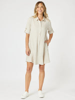 Lino Montana Shirt Dress - Natural