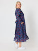 Cherry Delight Print Dress - Navy/Red