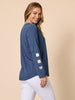 Hearts Square Long Sleeve Tee - Denim rc&co