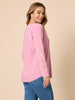 Hearts Square Long Sleeve Tee - Pink