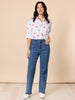 Embroidered Cherry Shirt - White RC&CO