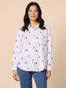 Embroidered Cherry Shirt - White RC&CO