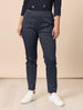 Cherry Print Slim Leg Pant - Navy/White rc&co
