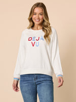 Deja Vu Embroidered Top - Ivory