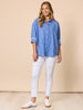 Cabo Stripe Print Shirt - Blue/White rc&co