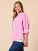 Cabo Stripe Print Shirt - Pink White rc&co