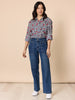 Hudson High Rise Wide Leg Jean - Blue Wash