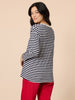 Cote D 'Azure Stripe Embroidered Cherry Tee - Navy/White rc&co