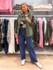 Colorado Floral Print Knit Jumper - Khaki Multi