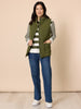 Hampton Quilted Vest - Khaki rc&co