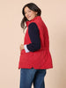 Hampton Quilted Vest - Red