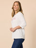 Milan Embroidered Tee - White rc&co