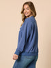The NYC Embroidered Sweatshirt - Denim Blue rc&co
