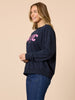 The NYC Embroidered Sweatshirt  - Navy rc&co