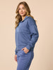 Urban City Zip Sweatshirt - Denim Blue rc&co
