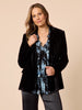 Palazzo Velvet Blazer - Black rc&co
