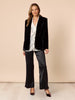 Palazzo Velvet Blazer - Black rc&co