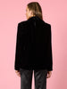 Palazzo Velvet Blazer - Black rc&co