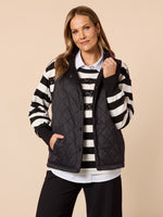 St Moritz Reversible Quilted Vest - Black
