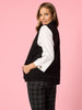 St Moritz Reversible Quilted Vest - Black rc&co