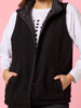 St Moritz Reversible Quilted Vest - Black rc&co