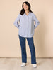Heritage Stripe Print Shirt - Blue/White rc&co